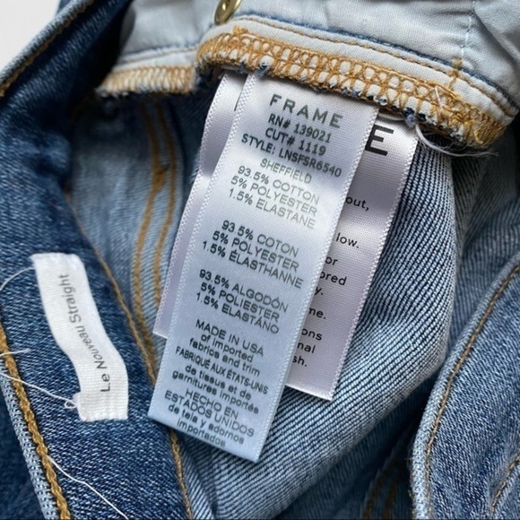 FRAME • Le Nouveau Straight Sheffield Split Hem Jeans - Picture 8 of 9